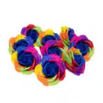Trandafiri multicolori din sapun, 9 buc/set / CD4080-miez albastru