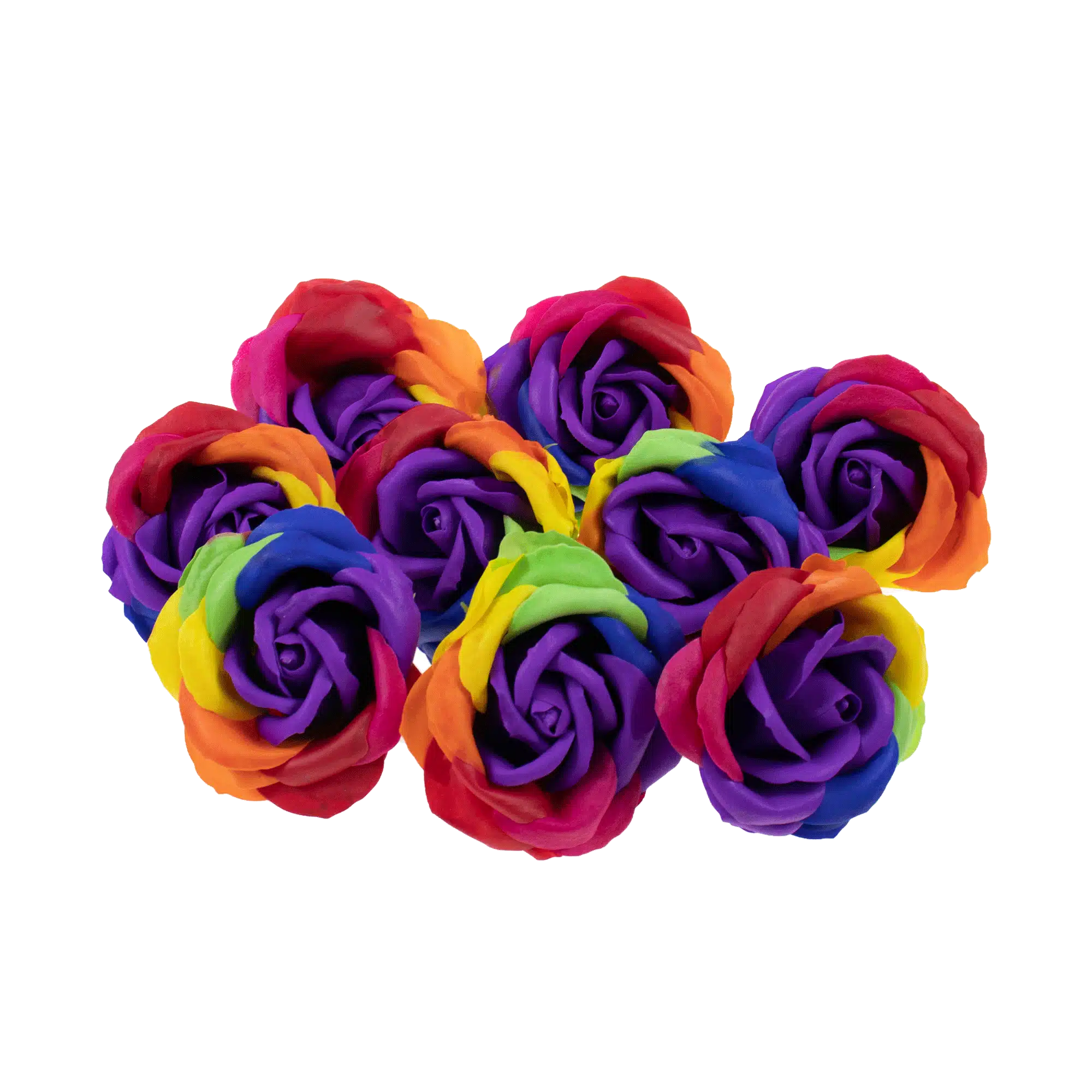 17329389.gif Trandafiri multicolori din sapun, 9 buc/set / CD4080-miez mov inchis - imagine 1