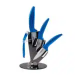 Set cutite bucatarie 4 piese cu lama din Ceramica+suport / CC9966 - imagine 2