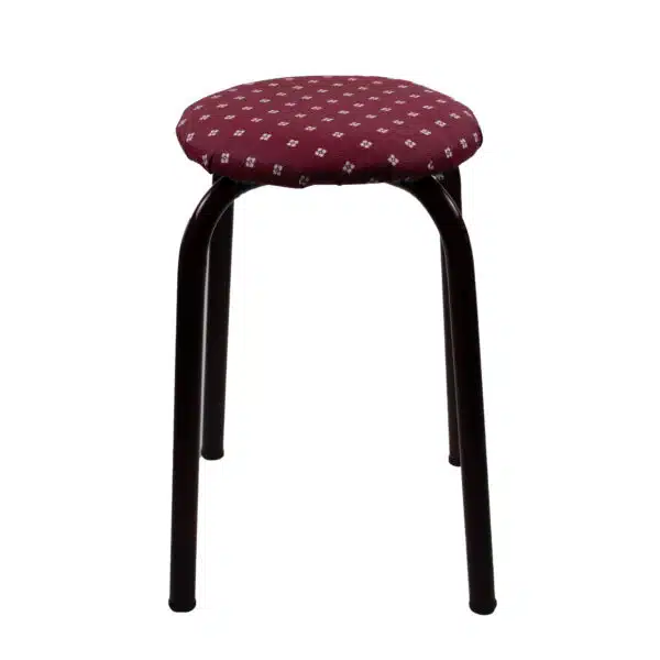 Scaun taburet bucatarie, living, terasa tapitat grena / 825 - imagine 2