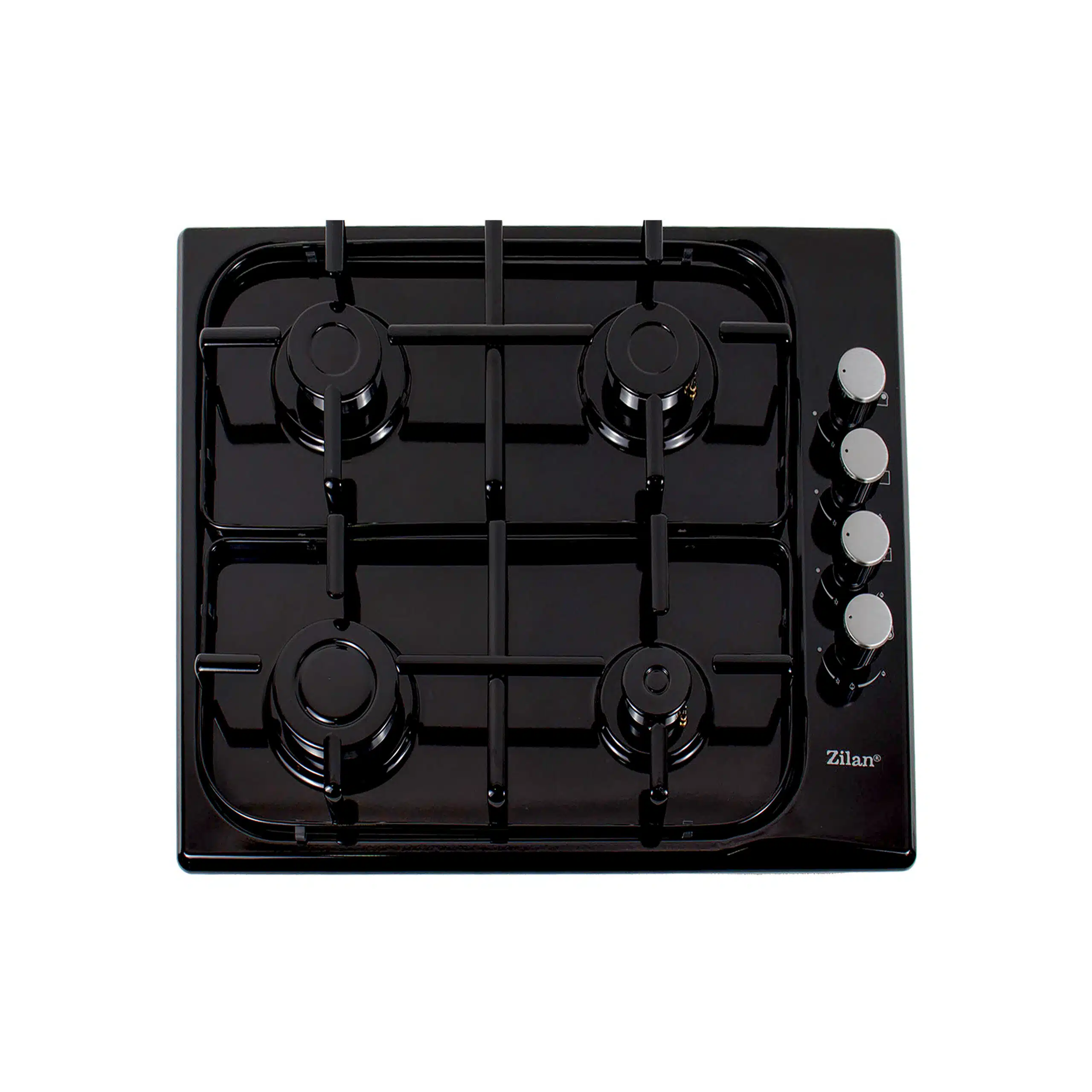 17948926 Plita incorporabila, gaz GPL sau natural cu 4 ochiuri, aprindere electrica, negru / ZLN 0041 - imagine 1