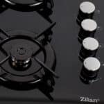 Plita incorporabila, gaz GPL sau natural cu 4 ochiuri, aprindere electrica, sticla, negru / ZLN 0058 - imagine 3