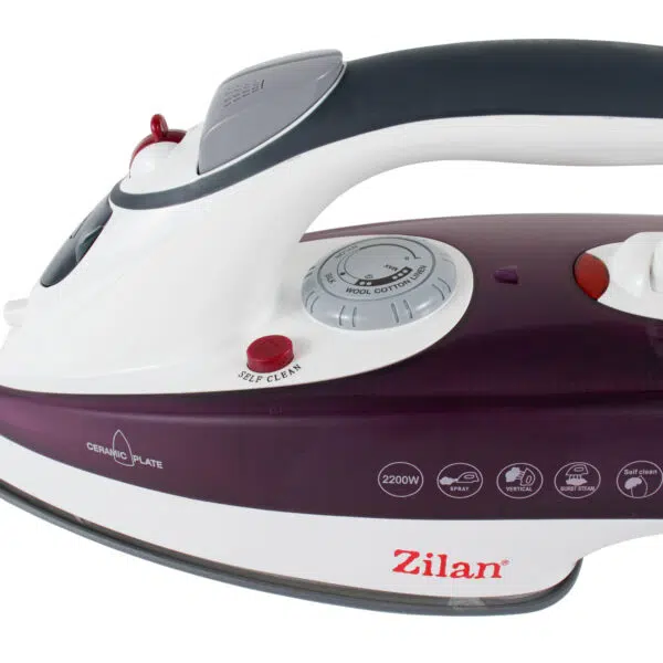 Fier de calcat cu talpa ceramica, putere 2200W, calcare cu aburi, autocuratare / ZLN 8082 - imagine 3
