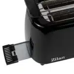 Prajitor de paine cu functie dezghetare, long slot, 4 felii, putere 1400 w, negru / ZLN 2713 - imagine 3
