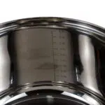 Cratita inox cu capac, diametru 25cm, capacitate 5.5L / ZLN 4069 - imagine 2