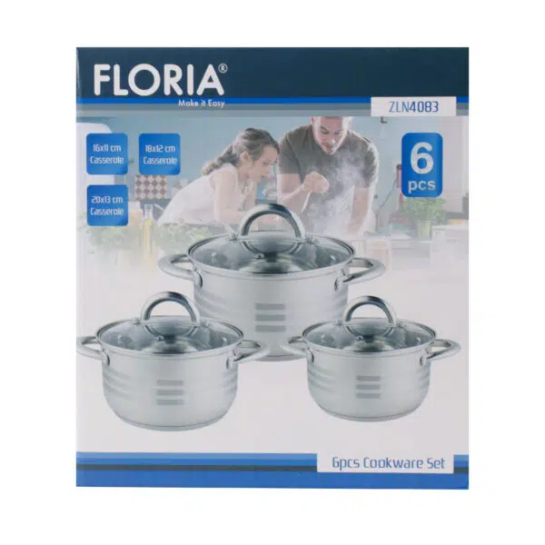 Set 3 cratite cu capace inox, 1.5L / 2L / 3L / ZLN 4083 - imagine 3