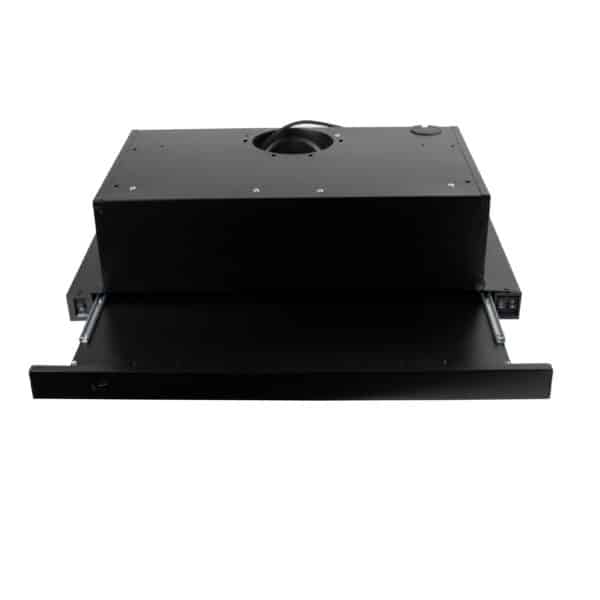 Hota telescopica cu motor dublu, 2 filtre aluminiu, incorporabila, neagra, 420 m3/h / ZLN 3680 - imagine 3