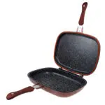 Tigaie dubla antiaderenta cu garnitura silicon, diametru 30 cm / ZLN 9522