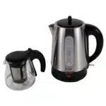 Set cana fierbator electrica capacitate 1.7l+ ceainic 0.9l, putere 2200W, inox-sticla / ZLN 3581 - imagine 2