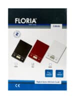 Cantar bucatarie digital, din sticla, 5kg rosu/ ZLN 1686 - imagine 3