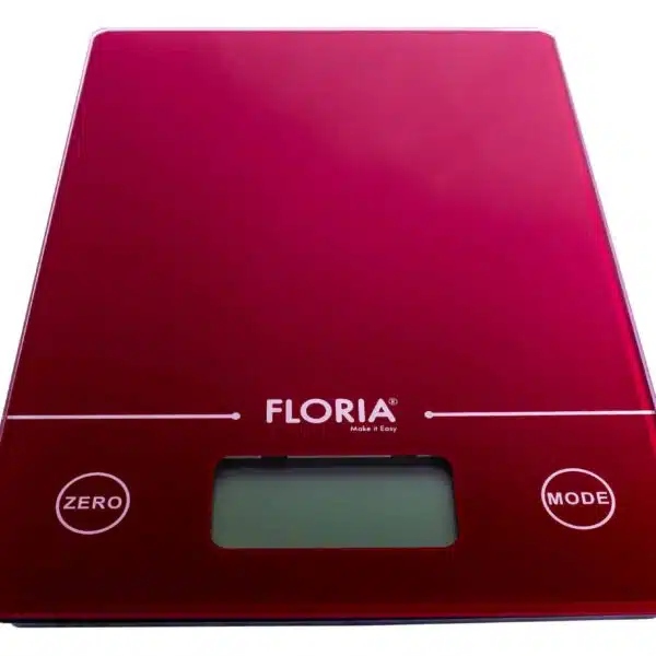 Cantar bucatarie digital, din sticla, 5kg rosu/ ZLN 1686 - imagine 2