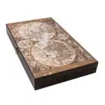 Joc de table din piele ecologica 48x58cm, maro / ZTS 5512-3 - imagine 4