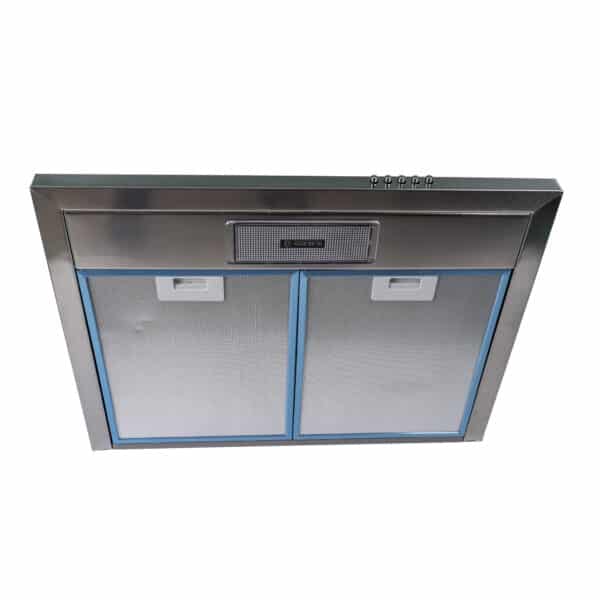 Hota incorporabila decorativa, dimensiuni 60 cm (latime) x 46 cm (adancime) x 21cm (inaltime), putere absorbtie 450 m3/h, argintiu / ZLN 1925 - imagine 5
