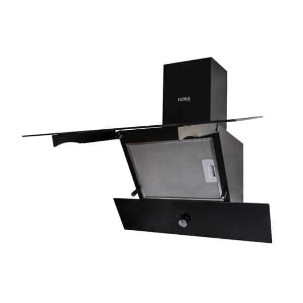 Hota incorporabila decorativa, putere absorbtie 650 m3/h, 63 cm, front sticla neagra / ZLN 1888 - imagine 4