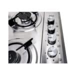 Pachet cuptor incorporabil (1857), capacitate 51L, electric, negru, plita incorporabila inox (1901), 60x50x6cm, gaz butelie sau gaz natural(duze de schimb incluse), hota 1 motor, putere 140W (1895), 60X50 cm / SET 30020 - imagine 5