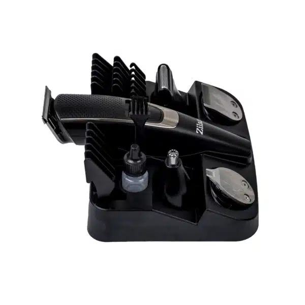 Aparat de tuns profesional 5 in1, 5 capete de schimb, 5 marimi de tuns, ulei si perie de curatare, fara fir / ZLN 1277 - imagine 2