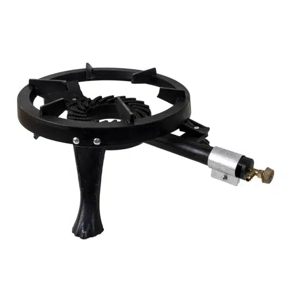 Set arzator rotund, pirostrie din fonta, (ZTS 5442)  diametru 33cm, 2.5m furtun, 2 coliere, stut butelie / SET 30042 - imagine 5