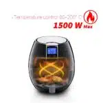 Friteuza Air Fryer, putere 1500W, capacitate 3L, Timer 30minute, panou digital / ZLN 3604 - imagine 9