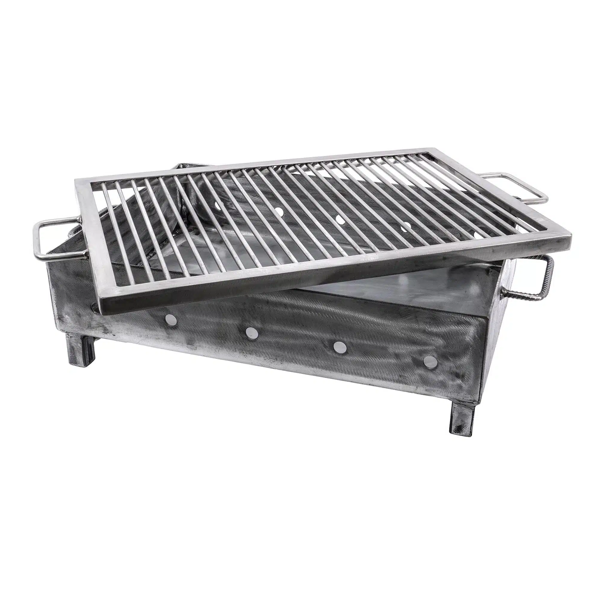 ZTS 5485_1 Gratar metalic pe carbuni cu sita din inox 50x35mm / ZTS 5485 - imagine 1