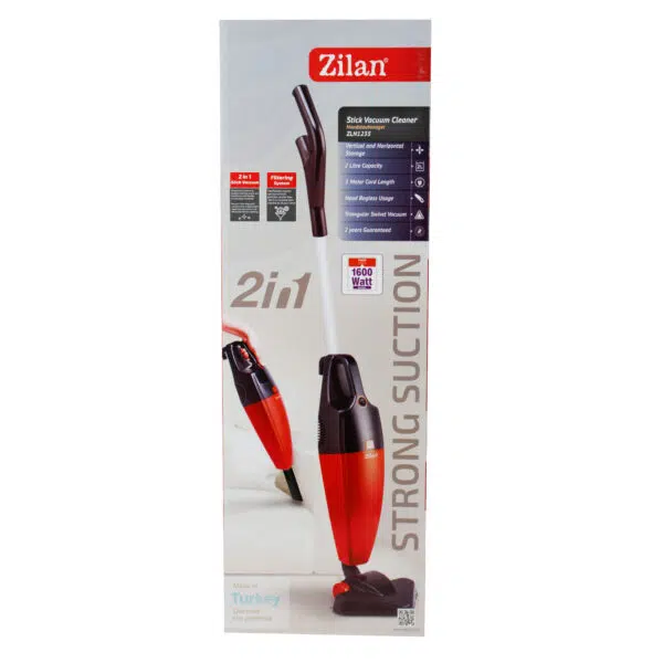 Aspirator vertical putere 800 W, fara sac, recipient de 2L, rosu Zilan / ZLN1235_3 - imagine 4