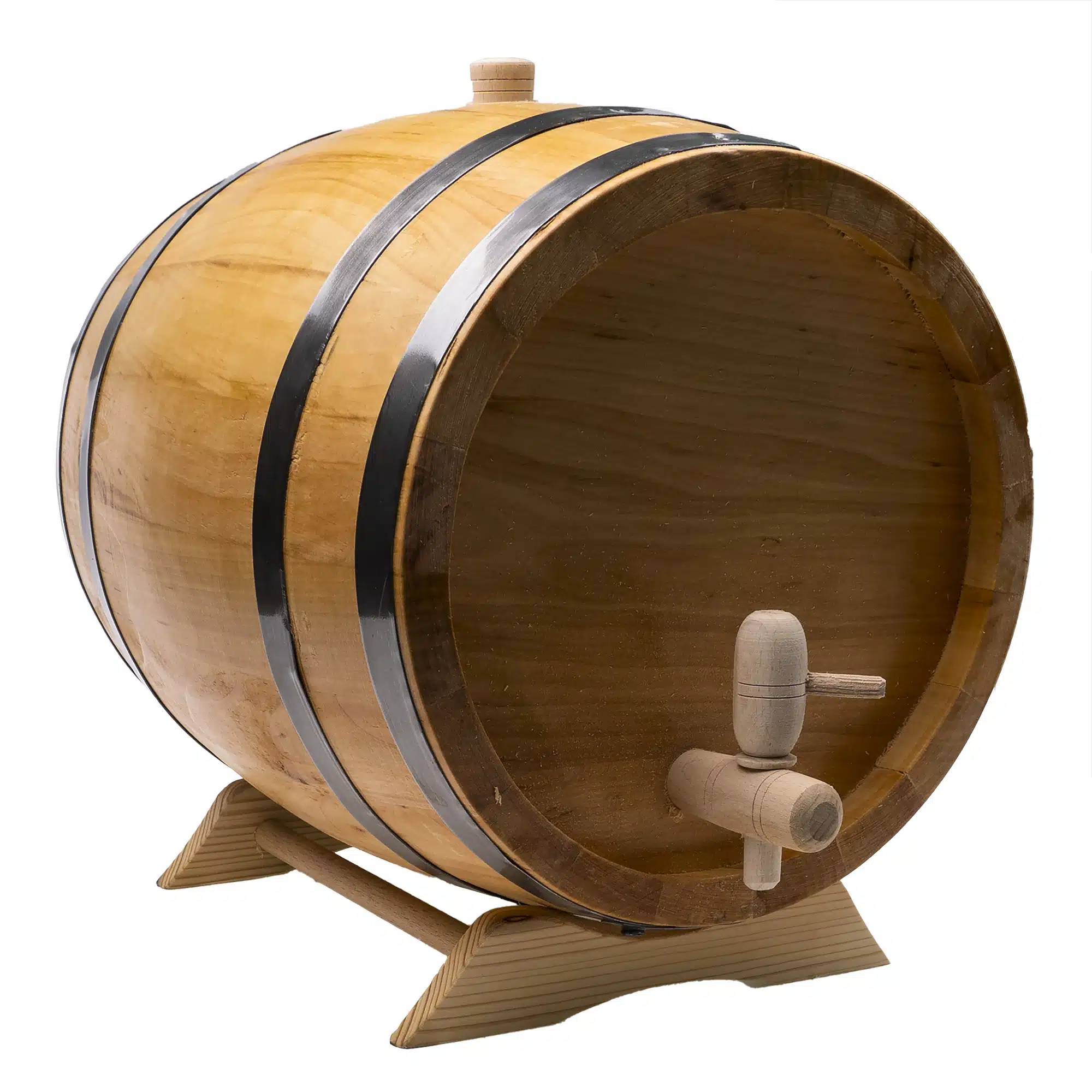 25982758.jpg Butoi pentru decor, din lemn masiv de arin, capacitate 10L / EXT 7212 - imagine 1