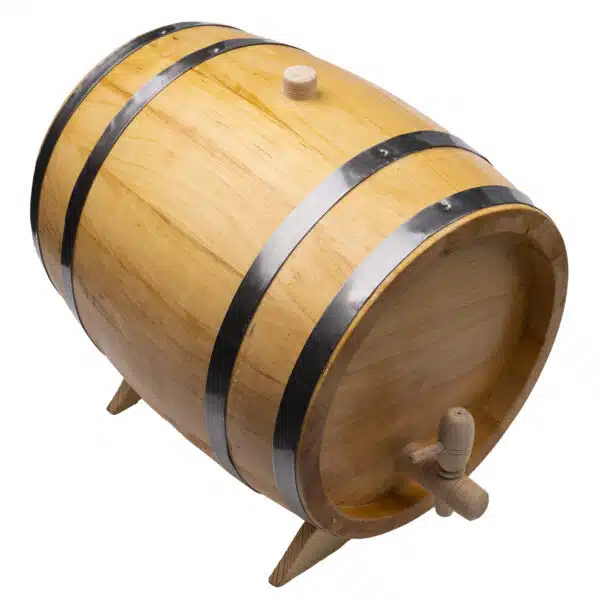 Butoi pentru decor, din lemn masiv de arin, capacitate 10L / EXT 7212 - imagine 3