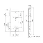 Pachet Y 90 (Broasca+Maner+Butuc) Argintiu 35-501 / 4579 - imagine 2