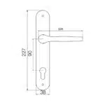 Pachet Y 90 (Broasca+Maner+Butuc) Argintiu 35-501 / 4579 - imagine 3
