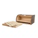 Cutie de paine cu tocator si sertar, lemn brad, 38.5x28x20cm / 1075 - imagine 3