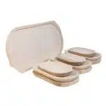 Set 10 platouri din lemn pentru servire, 60x26x2.5cm / 1450 - imagine 3