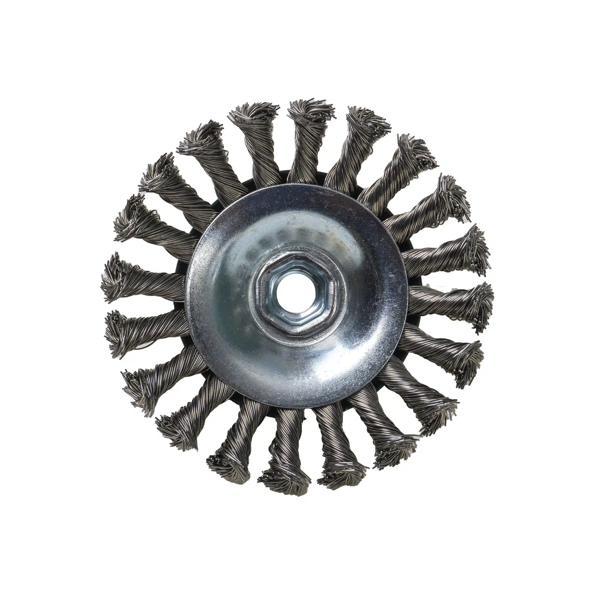 EXT 358330_2 Perie conica cu filet, sarma rasucita, Klingspor ,BK 600Z, 115mm x M14, otel inoxidabil / EXT 358330 - imagine 1
