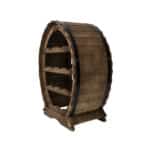 Suport 12 sticle de vin, din lemn de brad, inaltime 55cm / EXT 5643 - imagine 2