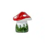 Ciuperca decorativa pentru gradina, din ceramica, inaltime 18 cm, latime 18 cm / EXT 6077