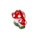 Ciuperca decorativa pentru gradina, din ceramica, inaltime 15cm, latime 18cm / EXT 6079 - imagine 2