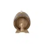 Butoi pentru decor, din lemn masiv de stejar, capacitate 3L / EXT 8059 - imagine 2