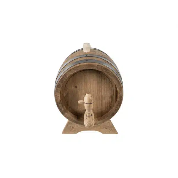 Butoi pentru decor, din lemn masiv de stejar, capacitate 3L / EXT 8059 - imagine 2