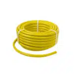 Furtun gradina, armat, cu insertie 3/4, lungime 25 metri, galben, flexibil, rezistent la radiatii UV si la frig / EXT 9661