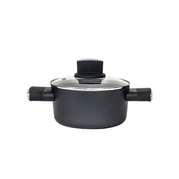 Set oale, 9 piese din aluminiu, compus din 4 oale cu manere ,1 tigaie, 4 capace sticla termorezistente / ZLN 0942 - imagine 5