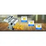 Masina pentru taitei si spaghete, 9 dimensiuni de taiere, Otel inoxidabil, Accesoriu fixare de masa / ZLN 1129 - imagine 2