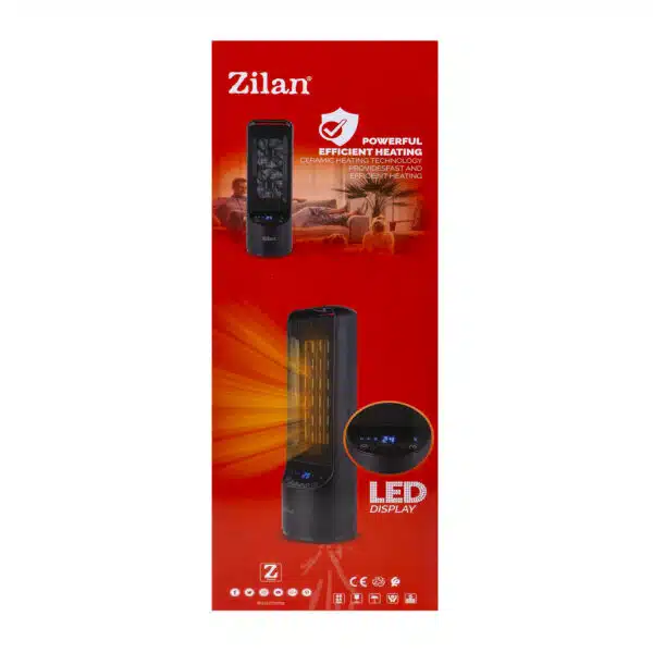 Aeroterma ceramica turn, putere 2000W, timer 12H, 2 trepte de viteza, cu telecomanda / ZLN 2052 - imagine 6