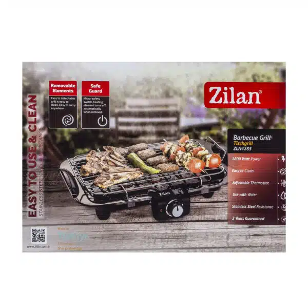 Gratar electric Zilan, putere 1800W, termostat ajustabil, 49x30x9cm / ZLN 4285 - imagine 4
