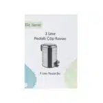 Cos menajer, capacitate 3 litri din inox, cu pedala / ZLN 4551 - imagine 2