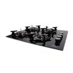 Pachet cuptor incorporabil 1857, capacitate 51L, electric, negru, plita incorporabila sticla, 65x60x15 cm, gaz butelie sau gaz natural, duze de schimb incluse, aprindere electrica 0058 / SET 30047 - imagine 5