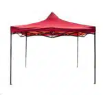 Cort pavilion metalic pentru gradina, evenimente, impermeabil anti soare dimensiune 3x3 metri / CC 9849 rosu