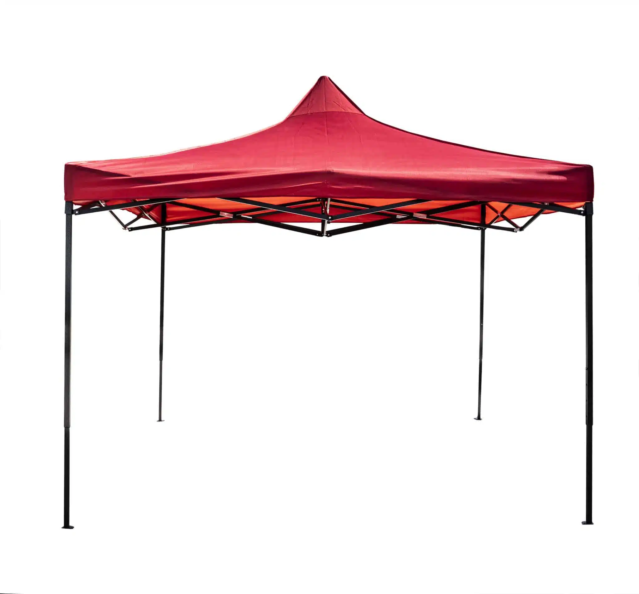 CC9849_ROSU_1 Cort pavilion metalic pentru gradina, evenimente, impermeabil anti soare dimensiune 3x3 metri / CC 9849 rosu - imagine 1