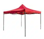 Cort pavilion metalic pentru gradina, evenimente, impermeabil anti soare dimensiune 3x3 metri / CC 9849 rosu - imagine 4