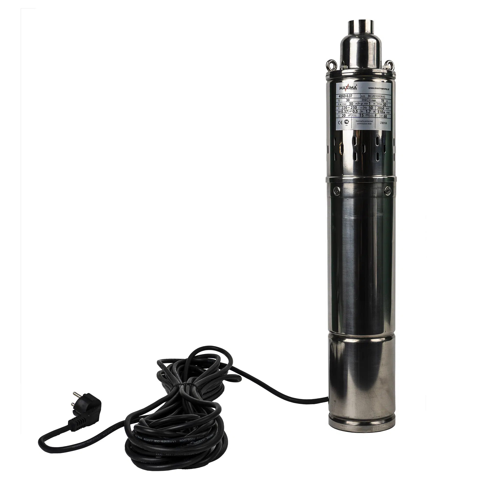 EXT 7101_1 Pompa apa submersibila 4QGD-0.37, putere 510W, 78m / EXT 7101 - imagine 1