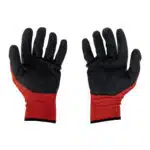Set 12 buc, manusi tricotate cu protectie din latex, Flex Black / ZLN 1397_1 - imagine 2