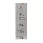 Carucior pentru furtun, 1/2" – 60 m; 5/8" – 45 m; 3/4" – 30 m / ZTS 5502 - imagine 3
