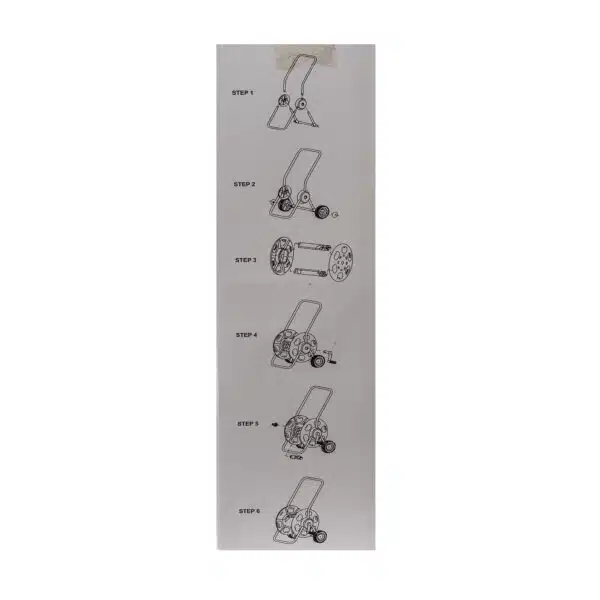 Carucior pentru furtun, 1/2" – 60 m; 5/8" – 45 m; 3/4" – 30 m / ZTS 5502 - imagine 3